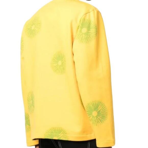 Pleasures Now Freeze Blue Cardigan Sweater Spore Print Large Streetwear Indie - Picture 13 of 13